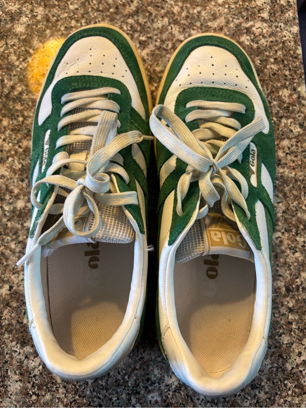 Gola Womens Green and White Low-Top Sneakers Size 7 - Picture 5 of 10
